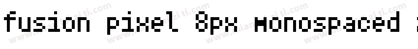 fusion pixel 8px monospaced zh hans字体转换